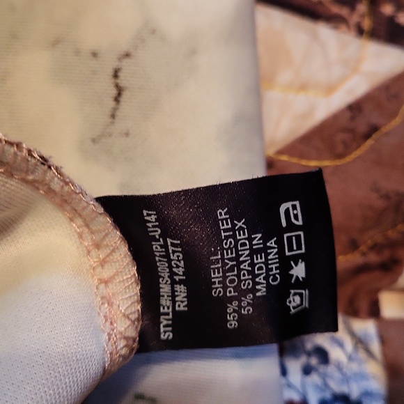 EUC Haute Monde Pink/Brown/Green Floral Skirt size 2XL - Picture 7 of 7